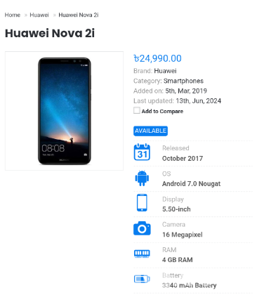 HUAWEI NOVA 2 i